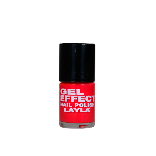 Layla Cosmetics Gel Effect Nail Polish N.05 Coral Red - Lac de Unghii Clasic