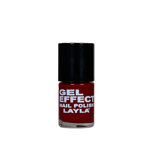 Layla Cosmetics Gel Effect Nail Polish N.07 Red Rich - Lac de Unghii Clasic