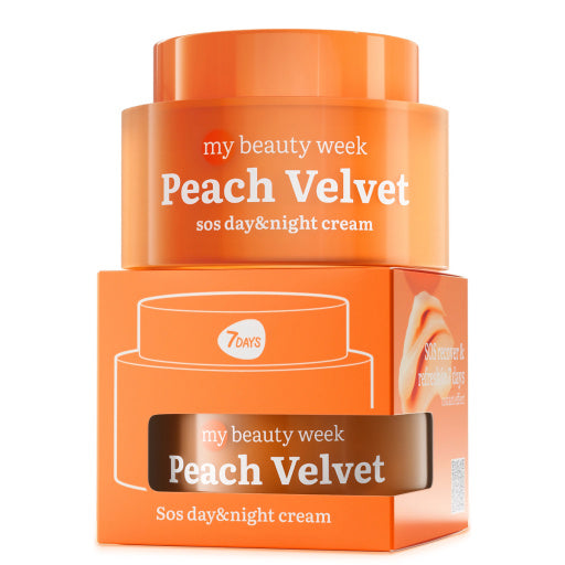 Crema de Fata 7DAYS My Beauty Week Peach Velvet SOS Zi si Noapte 50ml