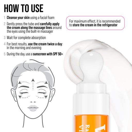 Crema pentru Ochi 7DAYS My Beauty Week Radiance Vitamin C Massager 18ml