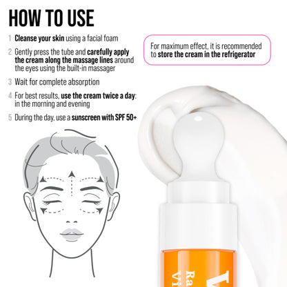 Crema pentru Ochi 7DAYS My Beauty Week Radiance Vitamin C Massager 18ml