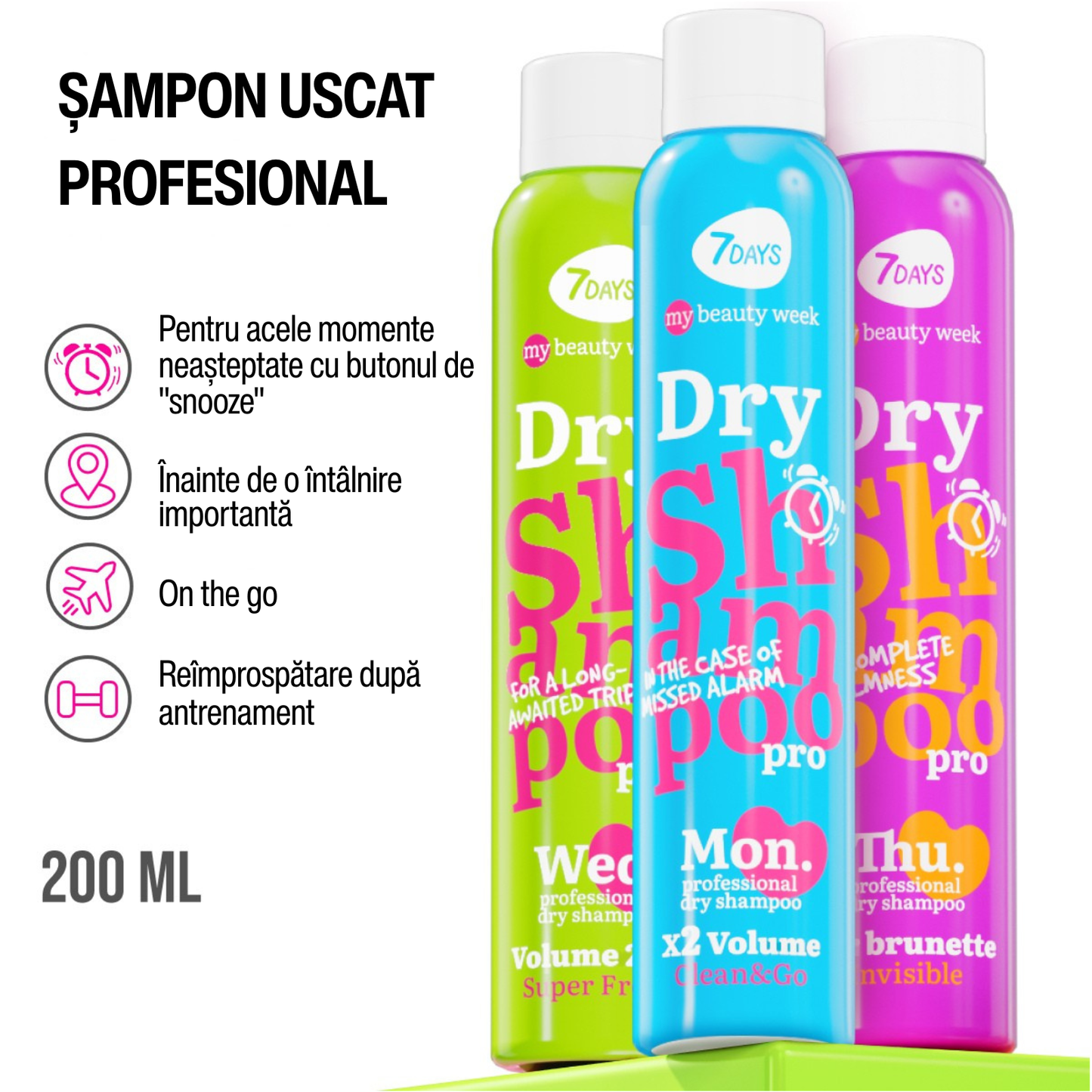 Sampon Uscat 7DAYS My Beauty Week Total Cleansing X2 Volume 200ml