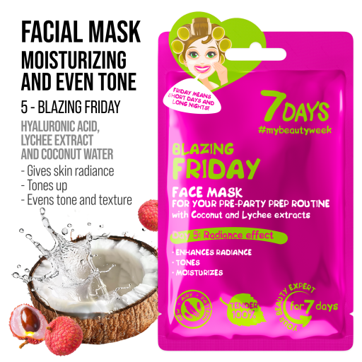 Set Cadou 7DAYS Beauty Week 7 Masti Faciale Sheet