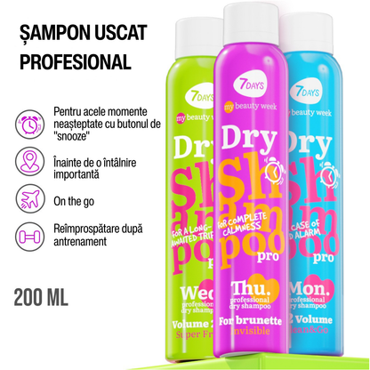 Sampon Uscat 7DAYS My Beauty Week Brunette Invisible 200ml