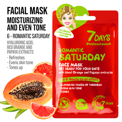 Set Cadou 7DAYS Beauty Week 7 Masti Faciale Sheet