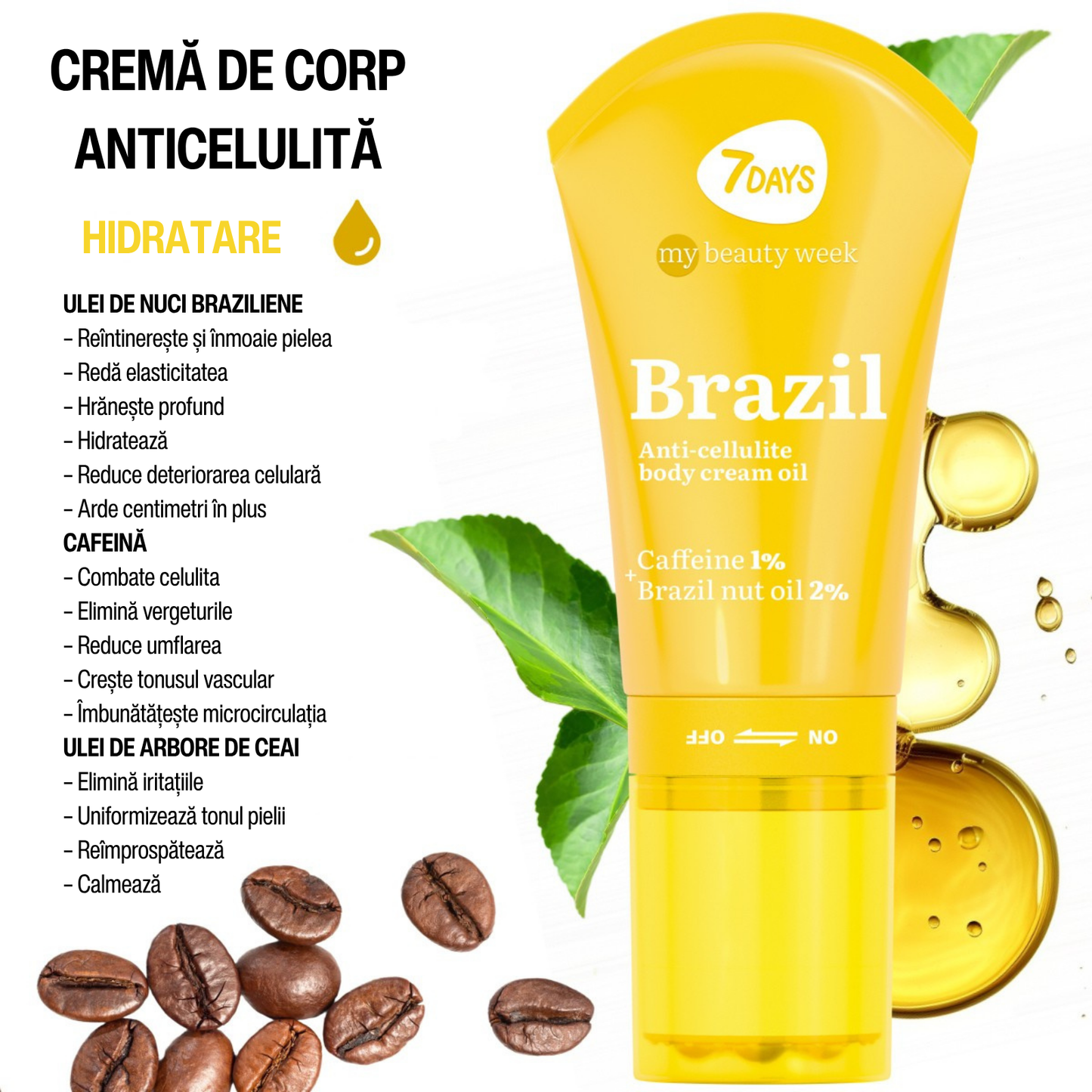 Crema Anti-Celulita 7DAYS My Beauty Week Naked Contouring Algae 130ml