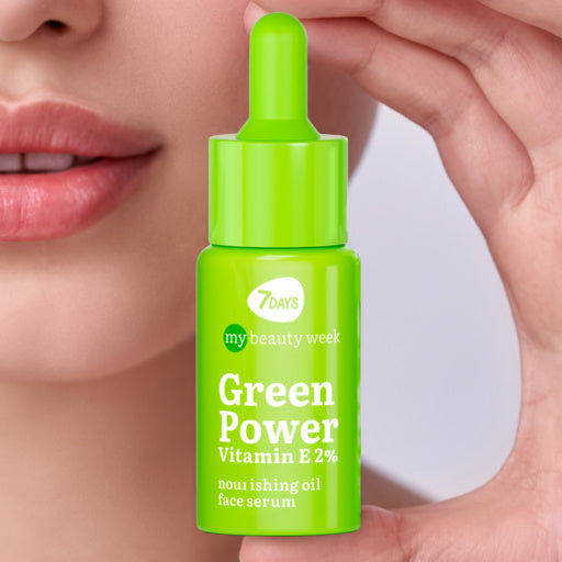 Ser Facial 7DAYS My Beauty Week Green Power Vitamina E 2% Nutritiv 20ml