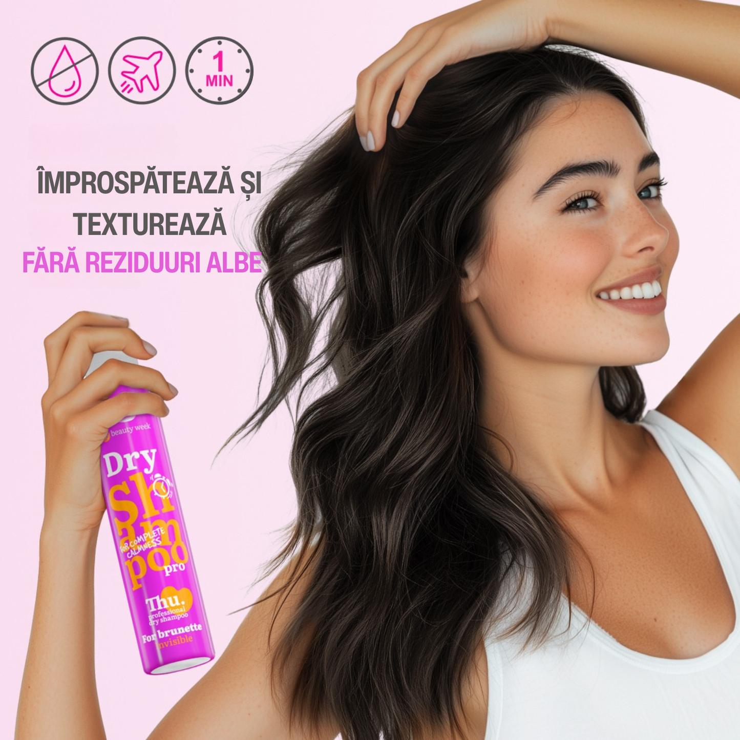 Sampon Uscat 7DAYS My Beauty Week Brunette Invisible 200ml