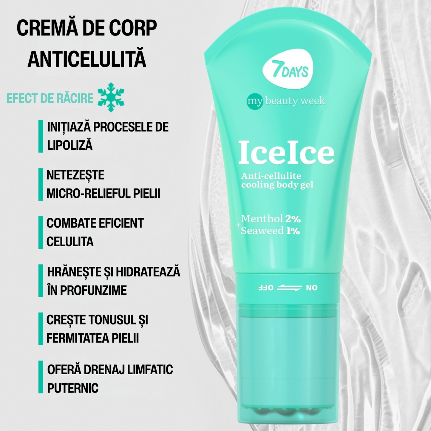 Crema Anti-Celulita 7DAYS My Beauty Week IceIce Cooling Body Gel 130ml