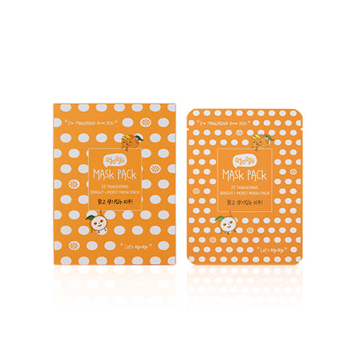 QyoQyo Tangerine Bright and Moist Mask Pack 23mlx10buc - Masca de fata