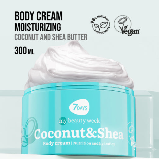 Crema de Corp 7DAYS Nutritie si Hidratare Cocos si Shea 250ml
