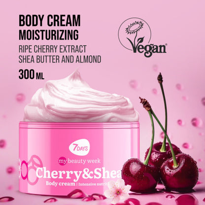 Crema de Corp 7DAYS Aromaterapie Nutritie Intensa Cirese si Shea 250ml