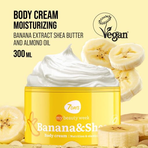 Crema de Corp 7DAYS Nutritie si Fermitate Banane si Shea 250ml