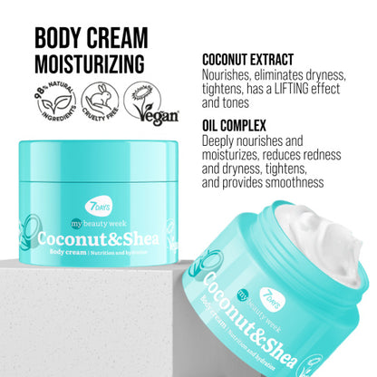 Crema de Corp 7DAYS Nutritie si Hidratare Cocos si Shea 250ml