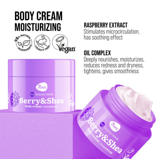Crema de Corp 7DAYS Aromaterapie Fructe de Padure si Shea 250ml