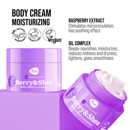 Crema de Corp 7DAYS Aromaterapie Fructe de Padure si Shea 250ml