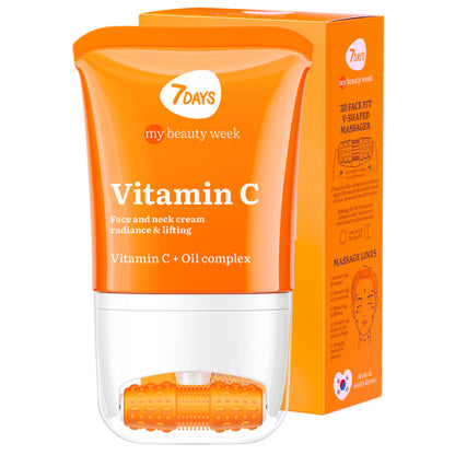 Crema Faciala si Gat 7DAYS My Beauty Week Radiance Vitamin C Massager 80ml