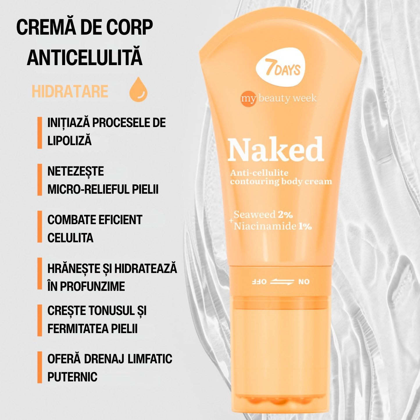Crema Anti-Celulita 7DAYS My Beauty Week Naked Contouring Algae 130ml