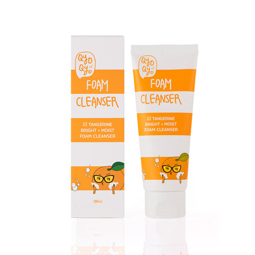 QyoQyo Tangerine Bright and Moist Foam Cleanser 100ml - Spuma Demachianta