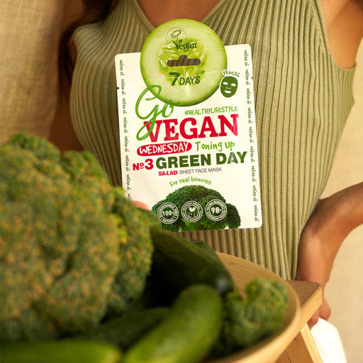 Masca Tip Servetel 7DAYS GoVegan Salad Wednesday Green Day 25g