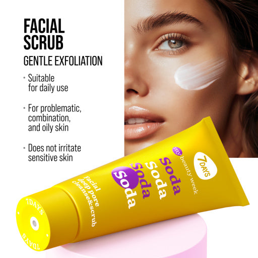 Exfoliant Facial 7DAYS My Beauty Week Soda Curatare Profunda 80ml