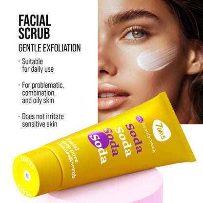 Exfoliant Facial 7DAYS My Beauty Week Soda Curatare Profunda 80ml