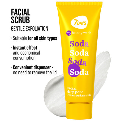 Exfoliant Facial 7DAYS My Beauty Week Soda Curatare Profunda 80ml