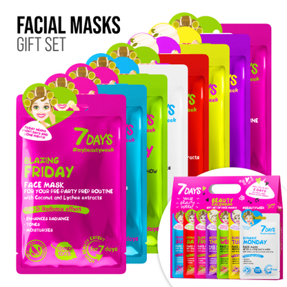 Set Cadou 7DAYS Beauty Calendar 8 Masti Faciale Mix