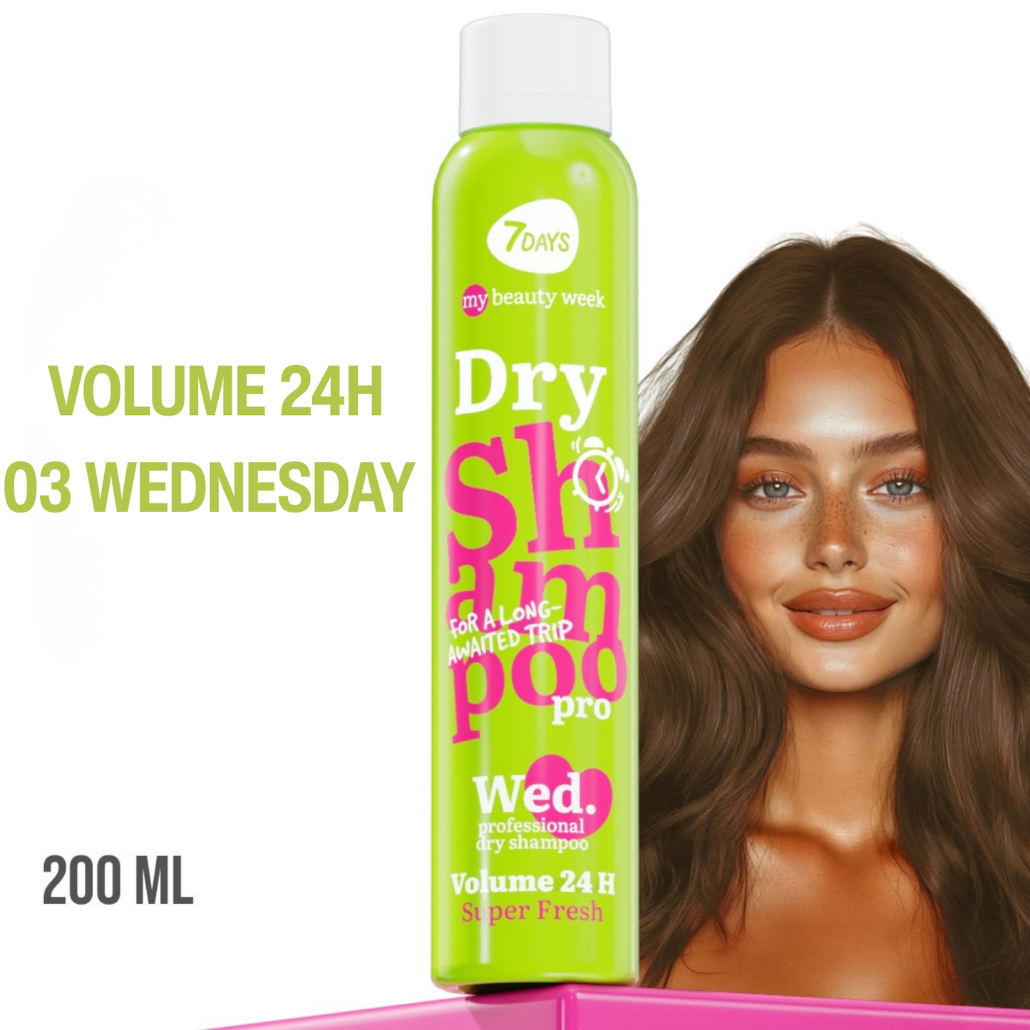 Sampon Uscat 7DAYS My Beauty Week 24 Hour Volume Super Fresh 200ml