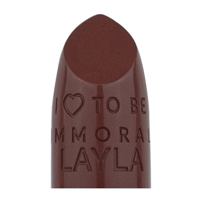 Layla Cosmetics Immoral Shine Lipstick No 33 Unwrap Me - Ruj Intens Hidratant
