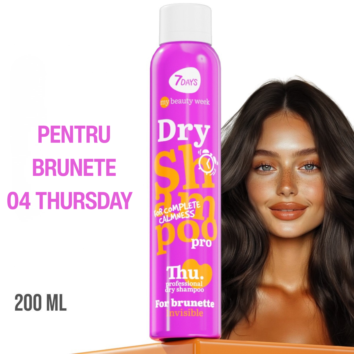 Sampon Uscat 7DAYS My Beauty Week Brunette Invisible 200ml
