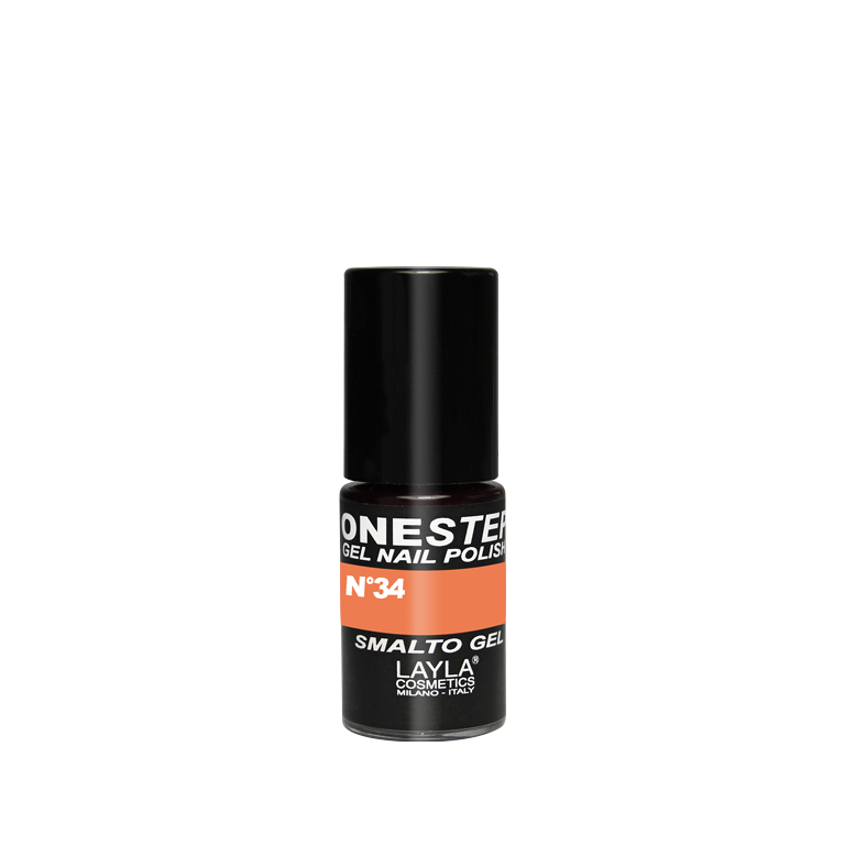 Layla Cosmetics One Step Gel Nail Polish N.34 Orange Fluo - Oja Semipermanenta