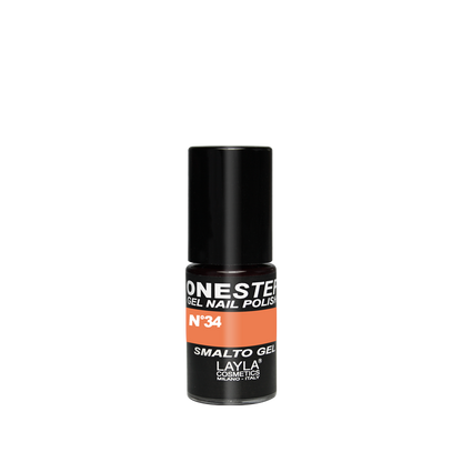 Layla Cosmetics One Step Gel Nail Polish N.34 Orange Fluo - Oja Semipermanenta