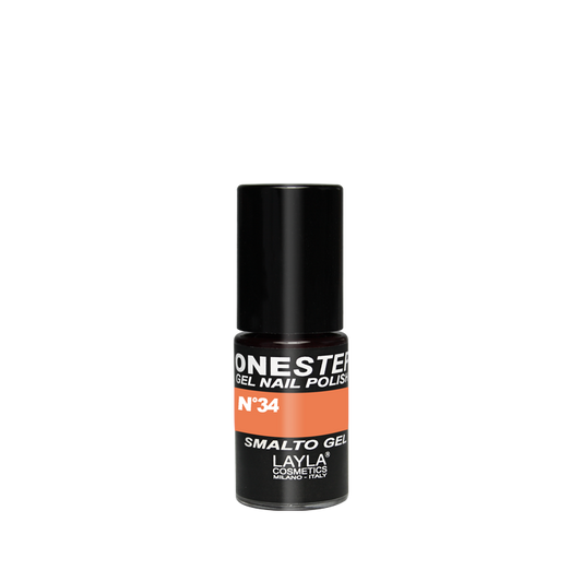 Layla Cosmetics One Step Gel Nail Polish N.34 Orange Fluo - Oja Semipermanenta