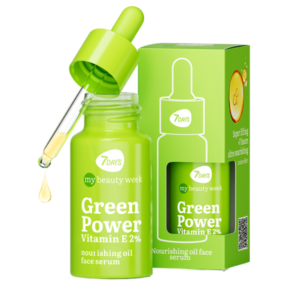 Ser Facial 7DAYS My Beauty Week Green Power Vitamina E 2% Nutritiv 20ml
