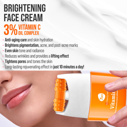 Crema de Fata 7DAYS My Beauty Week Radiance Vitamin C Massager 40ml