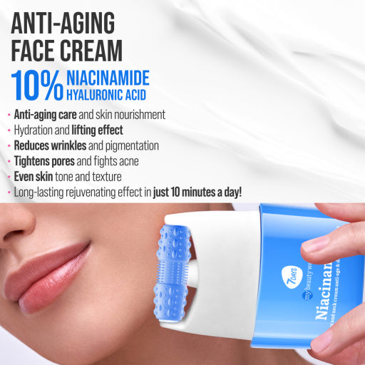 Crema de Zi Anti-Rid 7DAYS My Beauty Week Niacinamide Fata si Gat 80ml