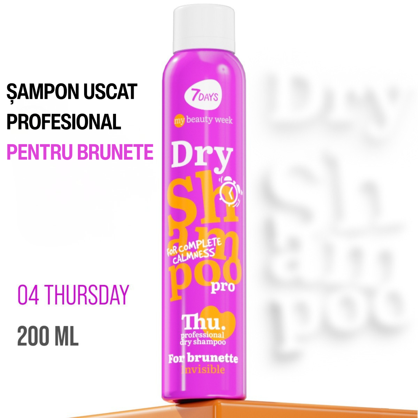 Sampon Uscat 7DAYS My Beauty Week Brunette Invisible 200ml