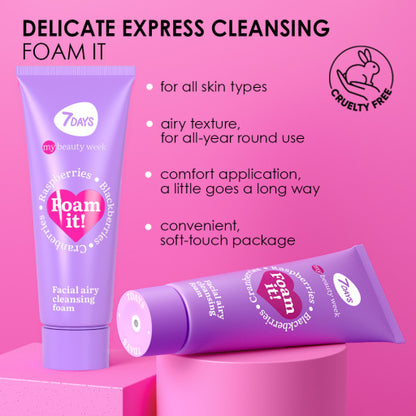 Spuma de Curatare Faciala 7DAYS My Beauty Week Foam It! Airy 80ml