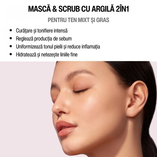 Masca Exfolianta cu Argila 2in1 7DAYS My Beauty Week Detox Skin 50ml