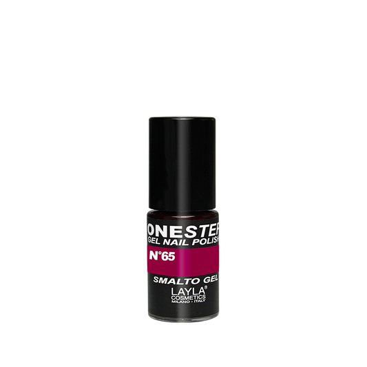 Layla Cosmetics One Step Gel Nail Polish N.65 Red Plum - Oja Semipermanenta