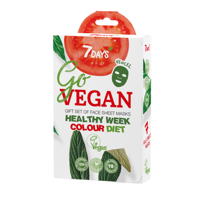 Set Cadou 7DAYS GoVegan Healthy Week Color Diet 7 Masti Faciale