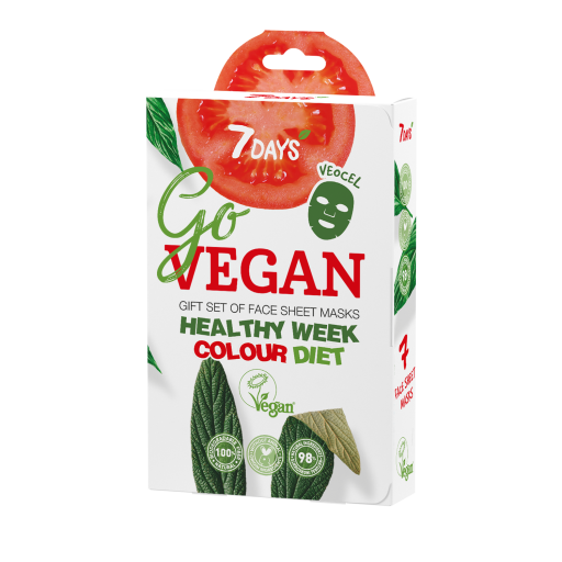 Set Cadou 7DAYS GoVegan Healthy Week Color Diet 7 Masti Faciale