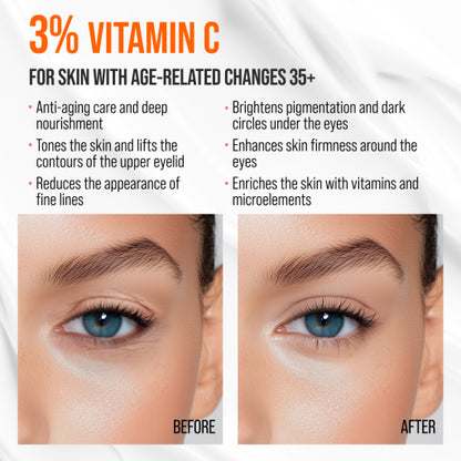 Crema pentru Ochi 7DAYS My Beauty Week Radiance Vitamin C Massager 18ml