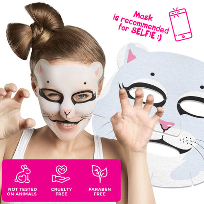 Set Cadou 7DAYS Animal Mask Pretty Kitty Mix Funny Beauty