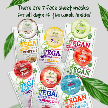 Set Cadou 7DAYS GoVegan Healthy Week Color Diet 7 Masti Calendar
