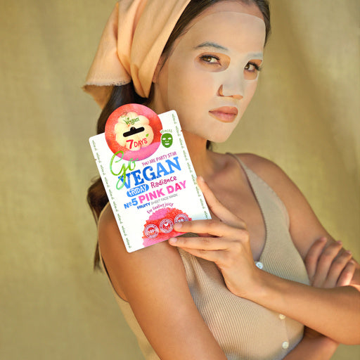 Masca Tip Servetel 7DAYS GoVegan Fruity Friday Pink Day 25g