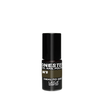 Layla Cosmetics One Step Gel Nail Polish N.8 Anthracite - Oja Semipermanenta