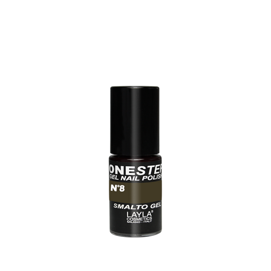 Layla Cosmetics One Step Gel Nail Polish N.8 Anthracite - Oja Semipermanenta