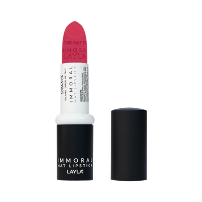 Layla Cosmetics Immoral Mat Lipstick No 14 Attitude - Ruj Intens Mat